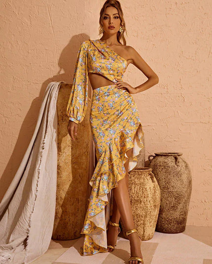 Piper™ | One Shoulder Floral Maxi Dress Dresses