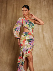 One Shoulder Floral Maxi Dress (Copy) Dresses