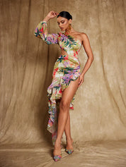 One Shoulder Floral Maxi Dress (Copy) XL Dresses