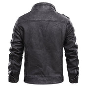 Allan | Classic Black Leather Jacket for Men