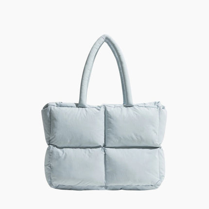 Stylish Puffer Crossbody Bag Baby Blue Handbags