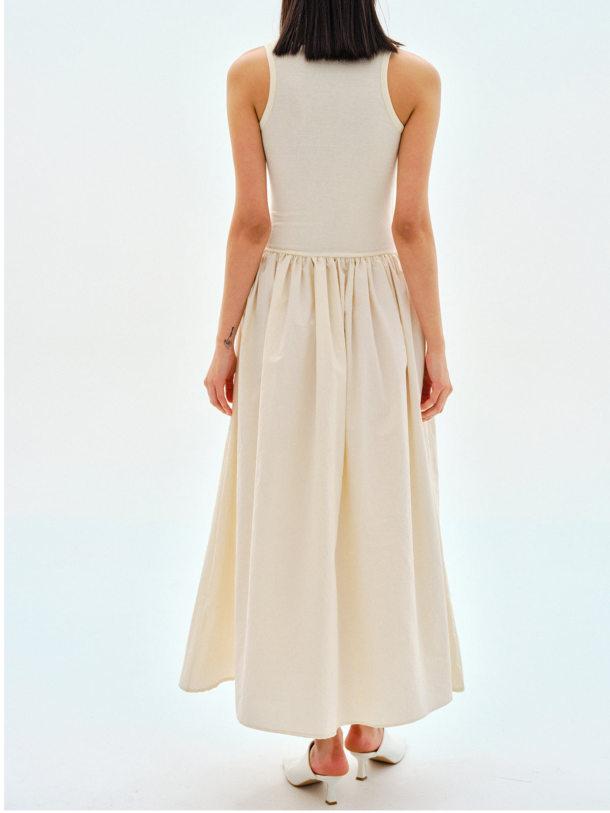 Leisure Crew Neck Long Dress Dresses