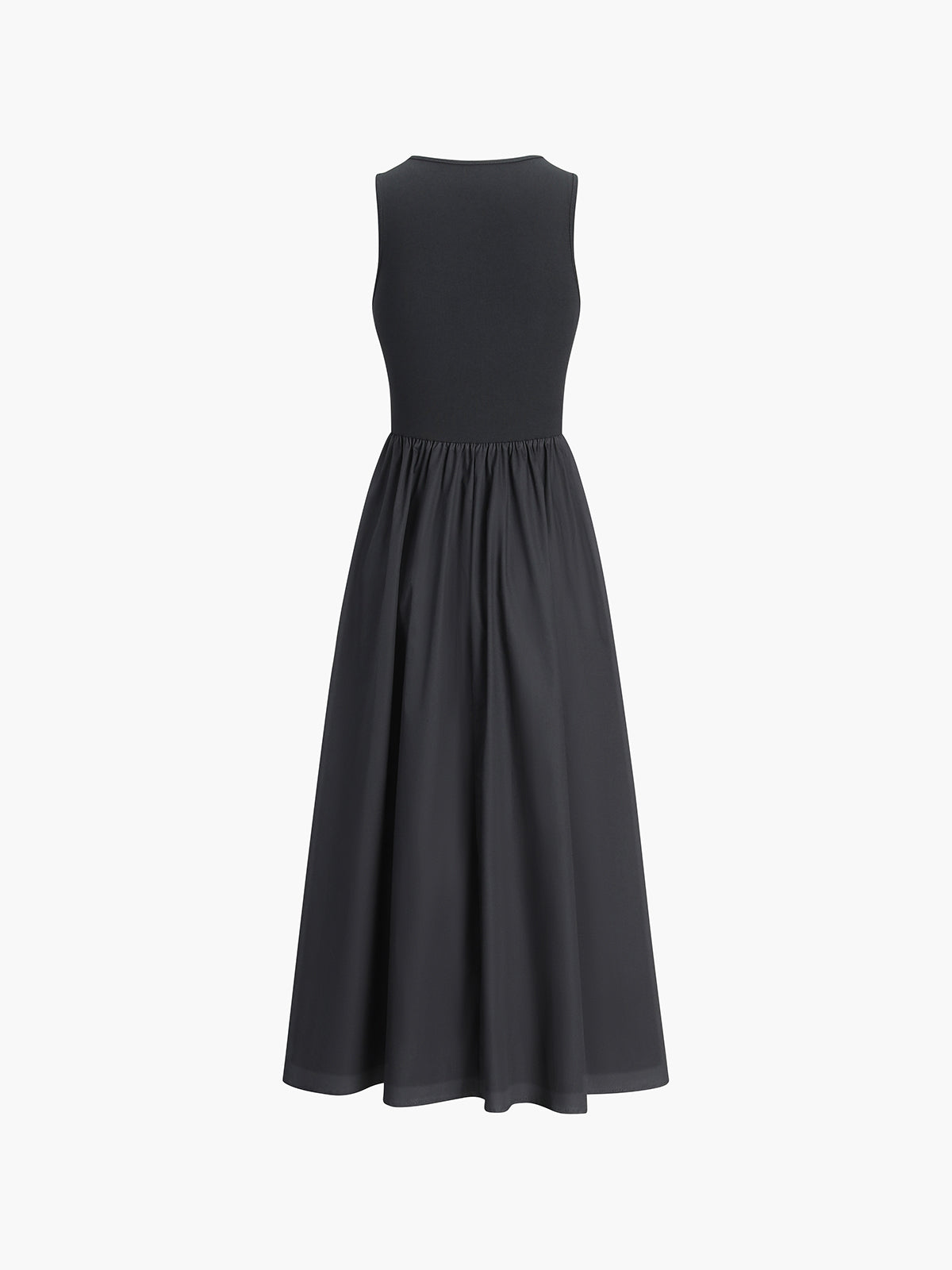Leisure Crew Neck Long Dress Dresses