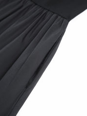 Leisure Crew Neck Long Dress Dresses