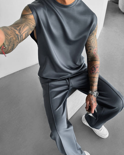 Two‑Piece Bamboo Lounge Set Men Set