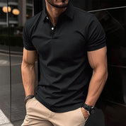 Finn | Sporty Polo Black T Shirts