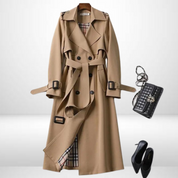 Lisa | Long ladies coat Khaki Coats & Jackets