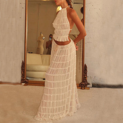 Backless Long Dress - OKOHOKO   # #