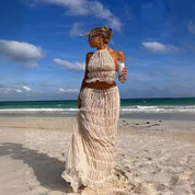 Backless Long Dress - OKOHOKO   # #