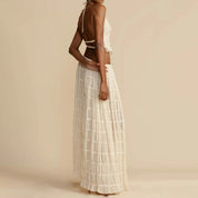 Backless Long Dress - OKOHOKO   # #