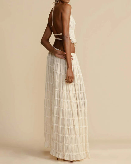 Backless Long Dress - OKOHOKO   # #