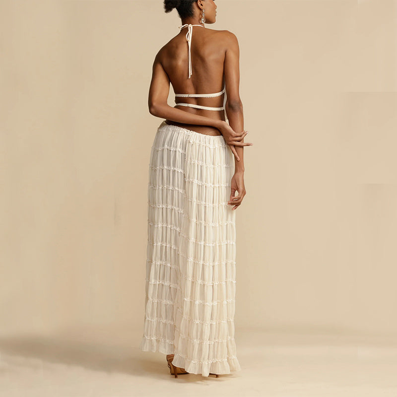 Backless Long Dress - OKOHOKO   # #