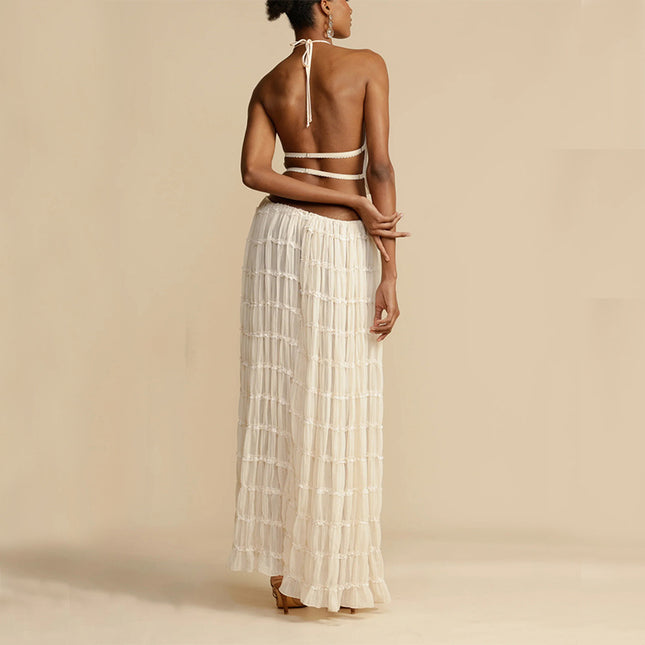 Backless Long Dress - OKOHOKO   # #