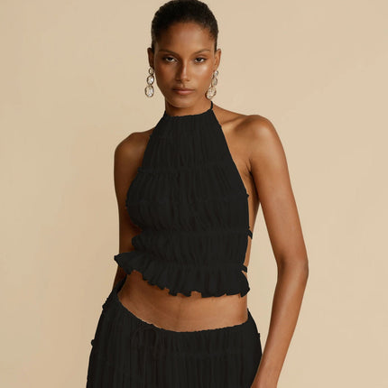 Backless Long Dress - OKOHOKO   # #