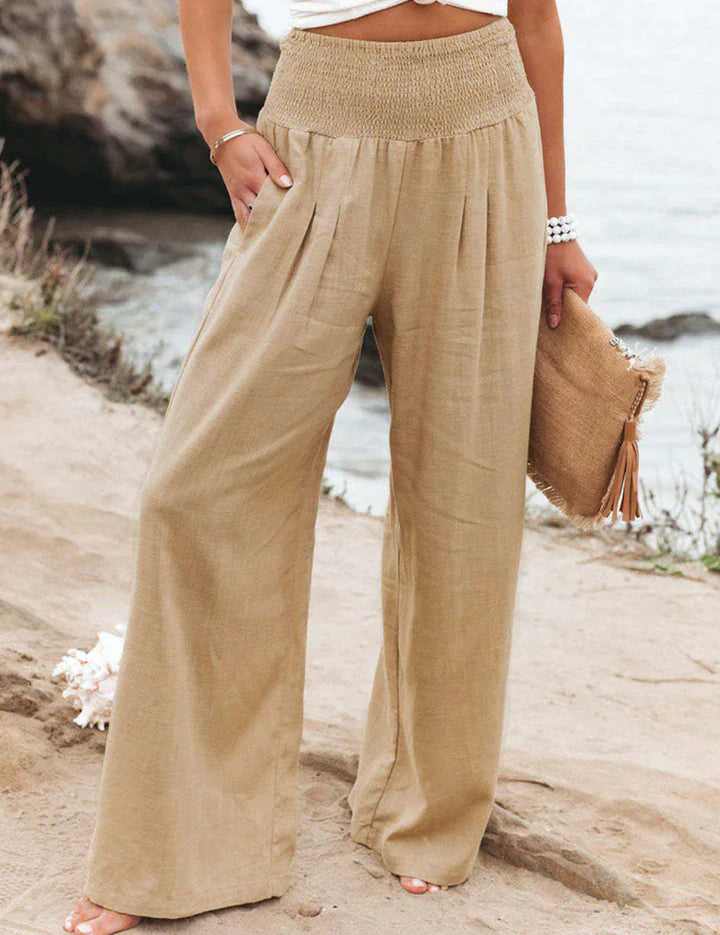 Lea Blanchet® Stylish Trousers Khaki Trousers