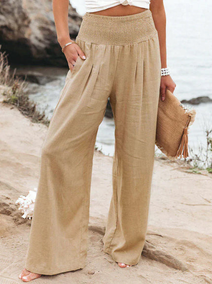 Lea Blanchet® Stylish Trousers Khaki Trousers