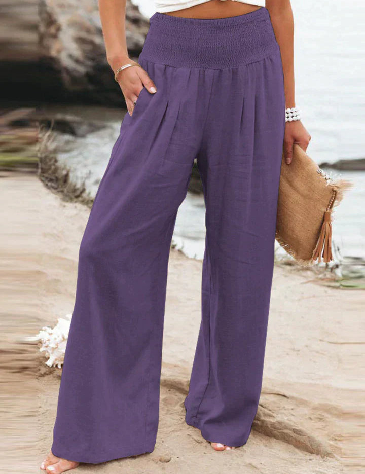 Lea Blanchet® Stylish Trousers Purple Trousers