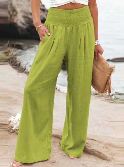 Lea Blanchet® Stylish Trousers Light Green Trousers