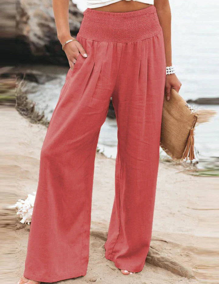 Lea Blanchet® Stylish Trousers Red Trousers