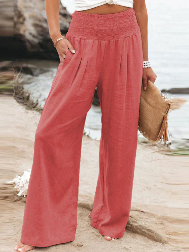 Lea Blanchet® Stylish Trousers Red Trousers