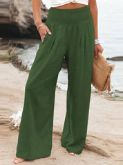 Lea Blanchet® Stylish Trousers Dark Green Trousers