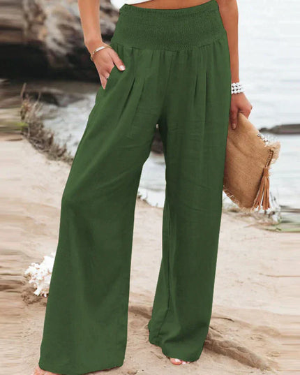 Lea Blanchet® Stylish Trousers Dark Green Trousers