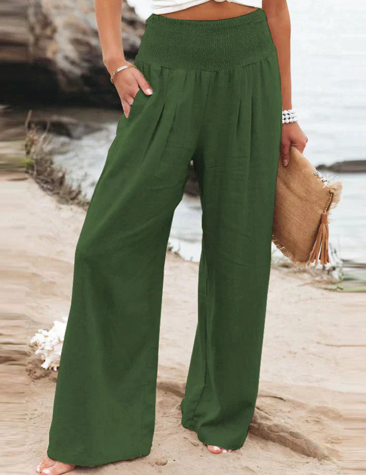 Lea Blanchet® Stylish Trousers Dark Green Trousers