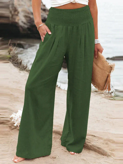 Lea Blanchet® Stylish Trousers Dark Green Trousers