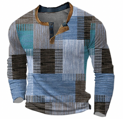 Stylish Retro Sweater Dark Blue Men's Sweaters