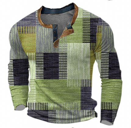Stylish Retro Sweater Green Men's Sweaters