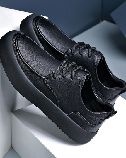 Sahara Leather Sneakers Black