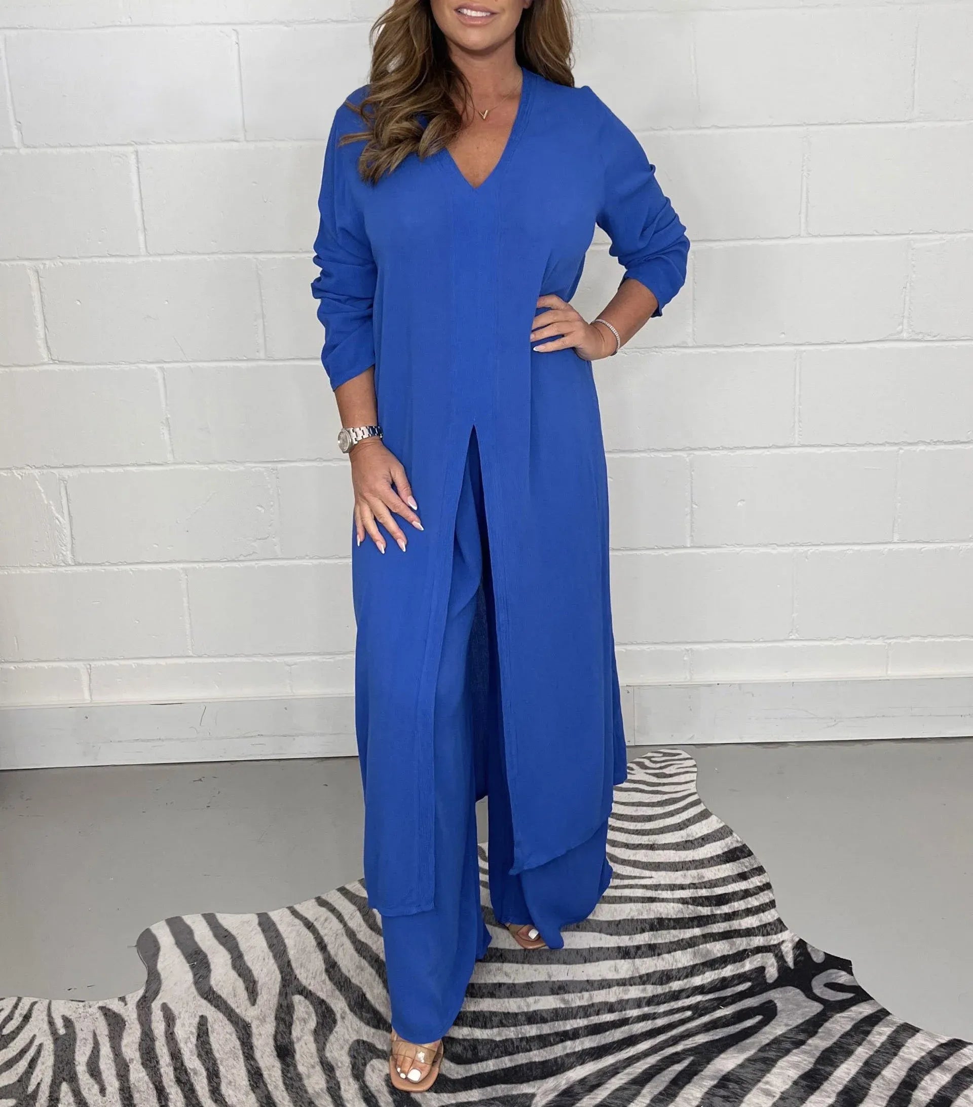 Capea | Airy Autumn Two-Piece Set Blue