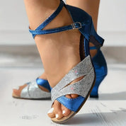 Women’s Glitter Peep Toe Sandals Sandals