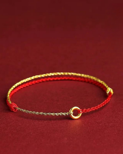 Kabbalah Guardian Bead Bracelet for Spiritual Protection Han Red & Gold Sphere Bracelets