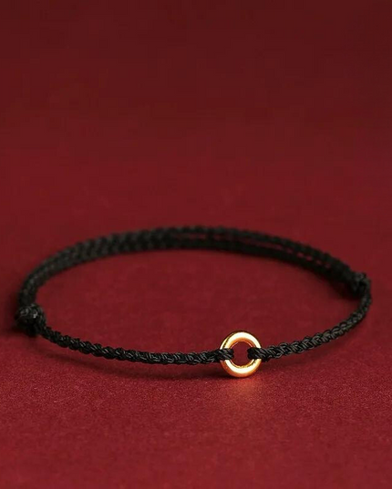 Kabbalah Guardian Bead Bracelet for Spiritual Protection Han Black & Gold Sphere Bracelets