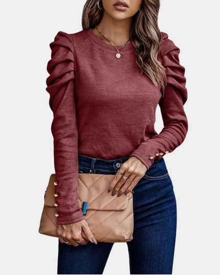 Audrey- Modern Blouse for Women Burgundy Blazers