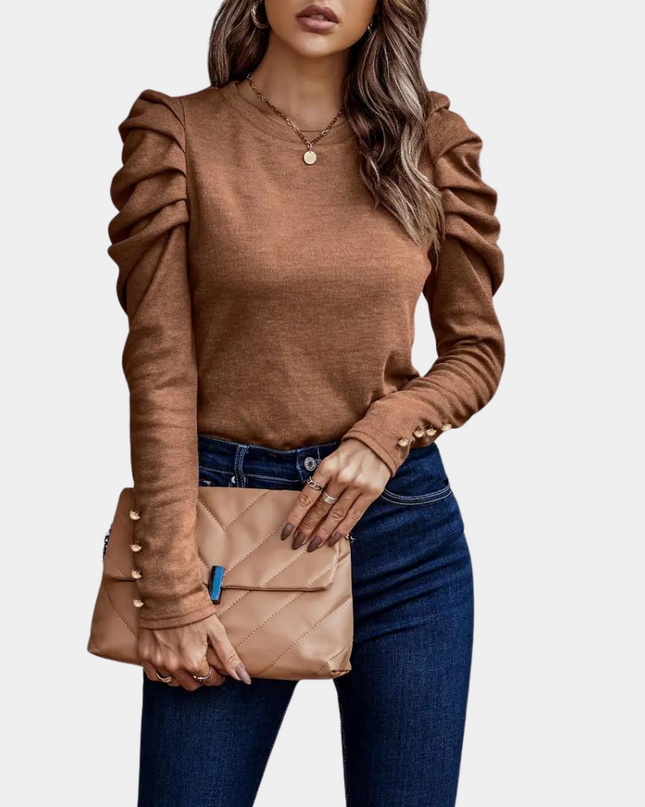 Audrey- Modern Blouse for Women Orange Blazers