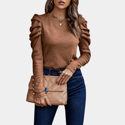 Audrey- Modern Blouse for Women Orange Blazers