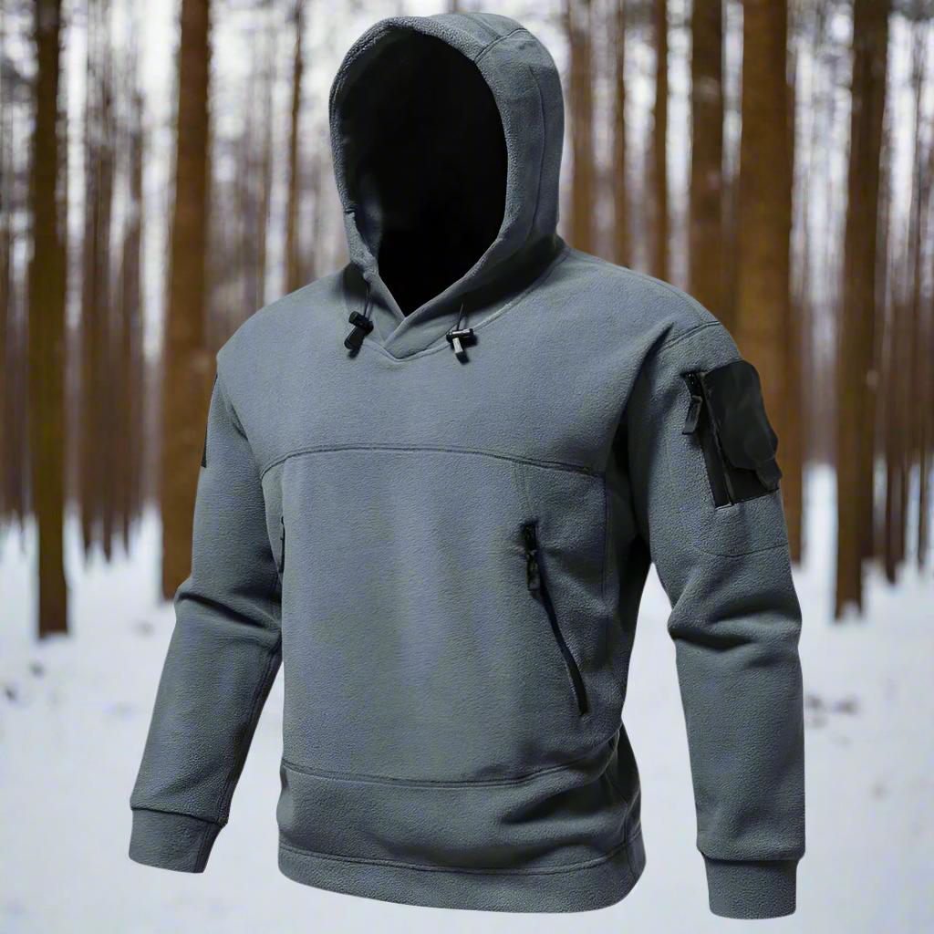 Multi-Pocket Tactical Fleece Hoodie Fleece Hoodie