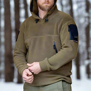 Multi-Pocket Tactical Fleece Hoodie Fleece Hoodie