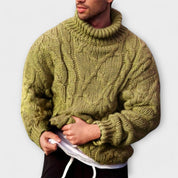Marvin | Knitted Turtleneck Sweater Green Sweater