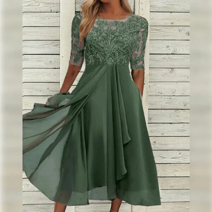 Olivia | Classy Dress Green Dresses