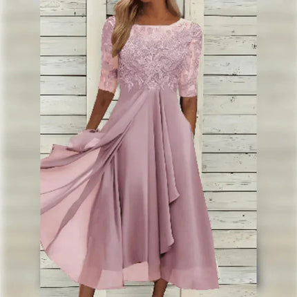 Olivia | Classy Dress Pink Dresses
