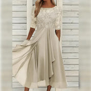 Olivia | Classy Dress Gold Dresses