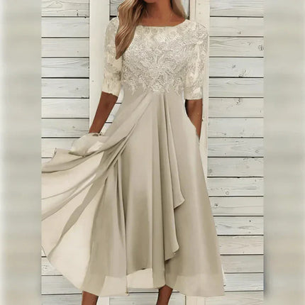 Olivia | Classy Dress Gold Dresses