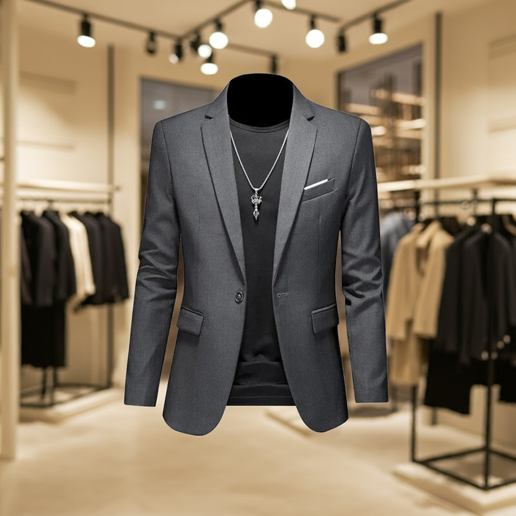 Men's Stylish Single-Breasted Blazer Blazer