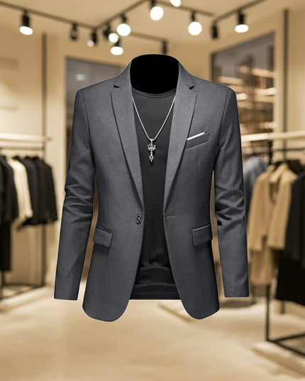 Men's Stylish Single-Breasted Blazer Blazer