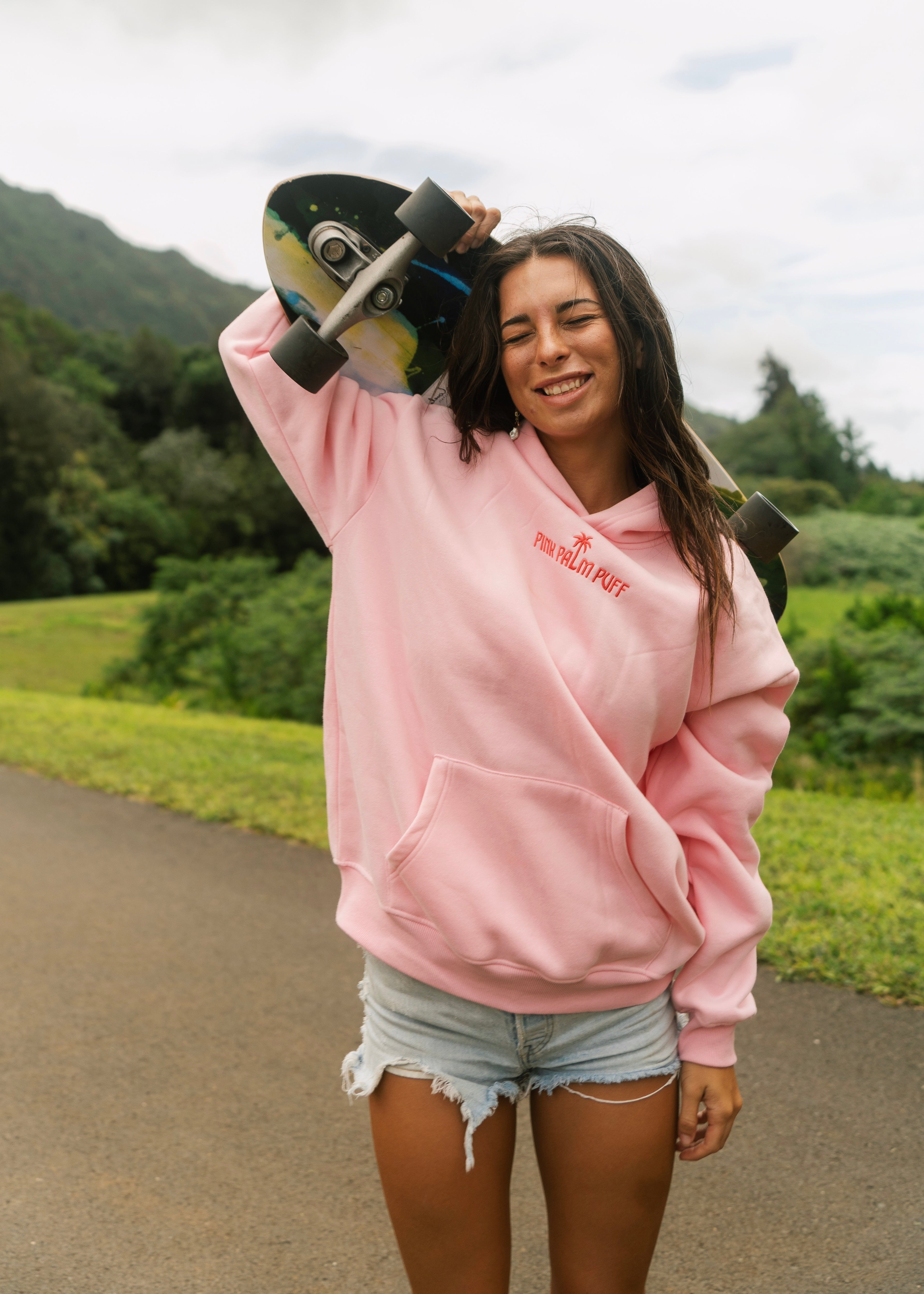 Classic Puff Hoodie in Pink - Soft, Stylish, Comfortable Women's Hoodie
