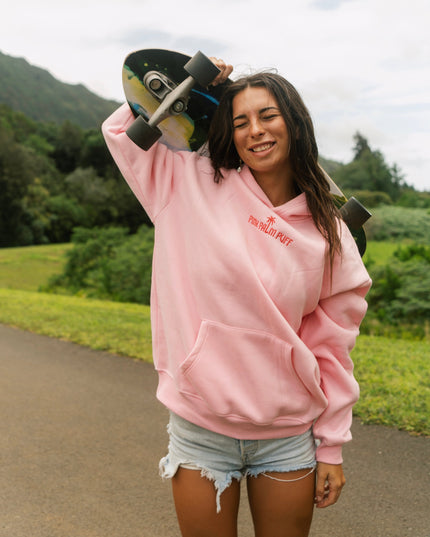 Classic Puff Hoodie in Pink