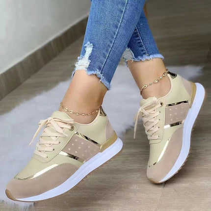 Stylish Orthopedic Sneakers for Women Gold Shoes